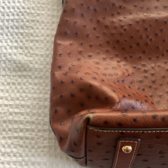 Dooney and Bourke Cross Body Ostrich Bucket Bag - Picture 11 of 12